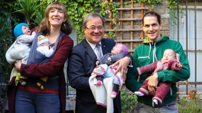 Gruppenfoto im Garten