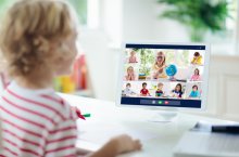 Homeschooling, Unterricht, Grundschüler, Bildung, Bildschirm