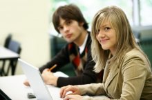 Studenten Mann Frau