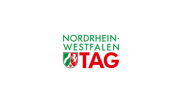 Das Motiv zeigt das Logo zum NRW-Tag.