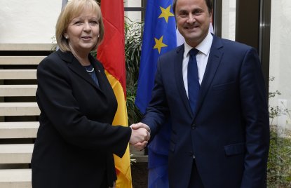 Ministerpräsidentin Hannelore Kraft besucht Luxemburg