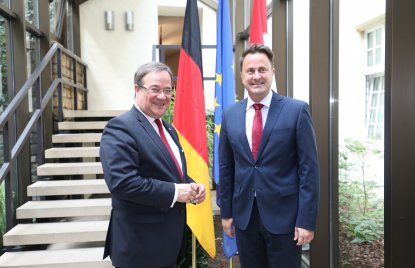 Ministerpräsident Armin Laschet besucht Luxemburg
