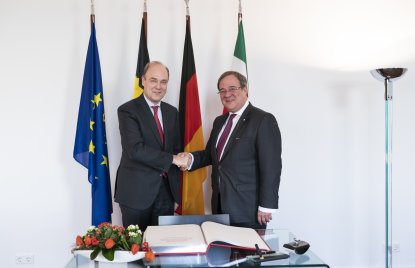 Ministerpräsident Laschet empfängt den Botschafter des Königreichs Belgien
