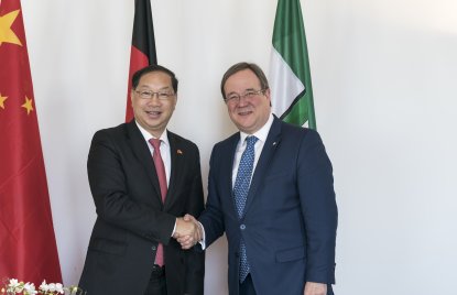 Ministerpräsident Laschet empfängt den Botschafter der Volksrepublik China, S.E. Shi Mingde