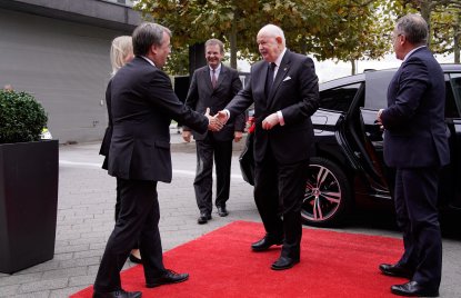 Ministerpräsident Laschet empfängt Fra‘ Giacomo Dalla Torre del Tempio di Sanguinetto, Staatsoberhaupt des Souveränen Malteserordens