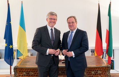 Ministerpräsident Laschet empfängt Botschafter der Ukraine