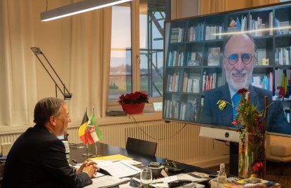 Virtueller Antrittsbesuch des Botschafters des Königreichs Belgien bei Ministerpräsident Armin Laschet