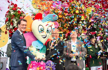 Ministerpräsident Wüst eröffnet Landesgartenschau Neuss