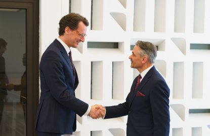 Ministerpräsident Hendrik Wüst empfängt den Botschafter der Republik Polen