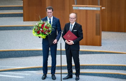 Wahl und Vereidigung von Ministerpräsident Hendrik Wüst