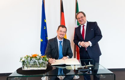 Ministerpräsident Armin Laschet empfängt den Präsidenten des Internationalen Paralympischen Komitees
