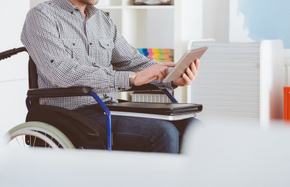 Arbeit Rollstuhl Integration