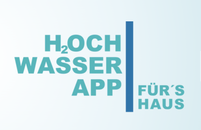 Logo mit dem Text "H2och Wasser App für's Haus"