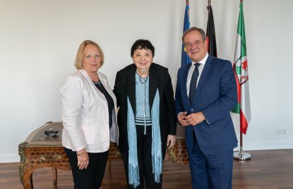 Ministerpräsident Armin Laschet trifft Shoah-Überlebende Inge Auerbacher