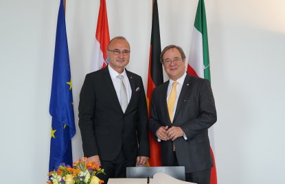 Ministerpräsident Laschet empfängt den Botschafter der Republik Kroatien, Gordan Grlić Radman
