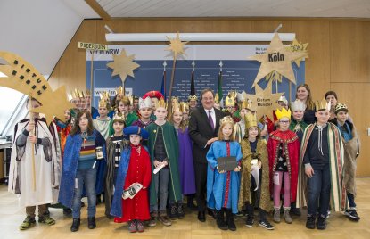 Ministerpräsident Armin Laschet empfängt die Sternsinger