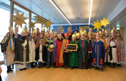 Besuch der Sternsinger in der Staatskanzlei NRW
