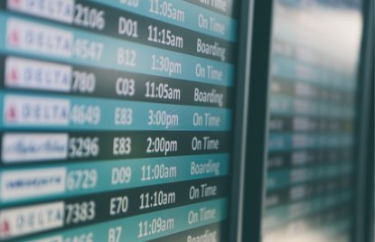 Flughafen Anzeigentafel