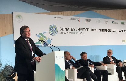Ministerpräsident Armin Laschet eröffnet den Klimagipfel der Städte und Regionen