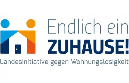 Logo Landesinitiative gegen Wohnungslosigkeit