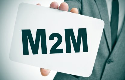 Bild zeigt den Schriftzug M2M