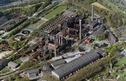 Das Hüttenwerk aus der Vogelperspektive