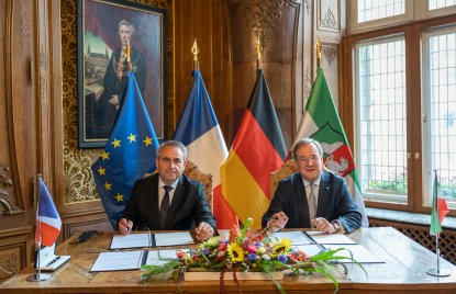 Ministerpräsident Laschet empfängt Präsidenten der französischen Region Hauts-de-France Xavier Bertrand