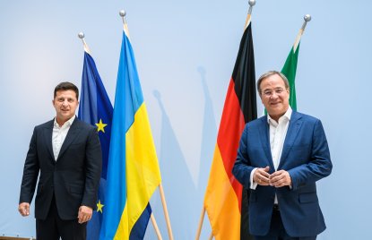 Ministerpräsident Laschet empfängt ukrainischen Präsidenten Selenskyj