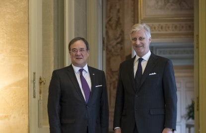 Ministerpräsident Armin Laschet trifft den König von Belgien, Philippe