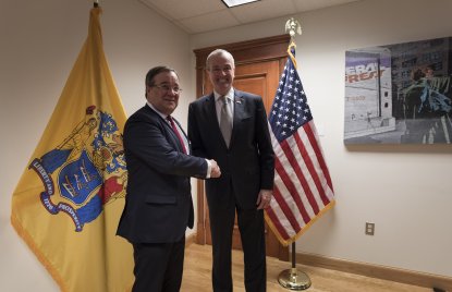 Ministerpräsident Armin Laschet trifft Gouverneur Philip D. Murphy in Trenton (New Jersey)