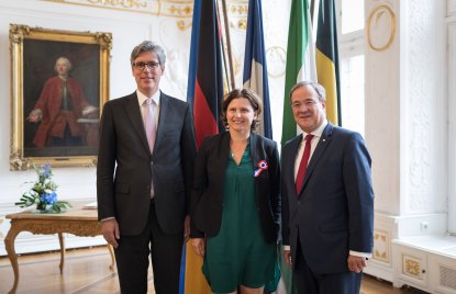 Ministerpräsident Armin Laschet trifft die französische Sportministerin Roxana Maracineanu in Aachen