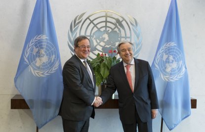 Ministerpräsident Armin Laschet trifft UN-Generalsekretär António Guterres 