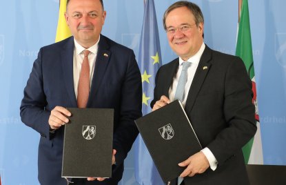 Ministerpräsident Armin Laschet und Willy Borsus unterzeichnen Gemeinsame Erklärung zur Vertiefung der Zusammenarbeit