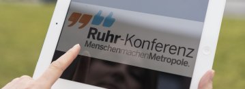 Themenbild Ruhr-Konferenz Tablett